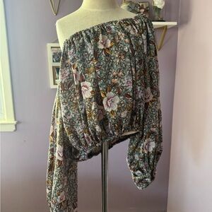 Floral Off-Shoulder Women's Top